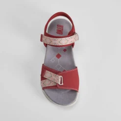 Clearance Sandalia deportiva trekking roja Mujer Sandalias Deportivas