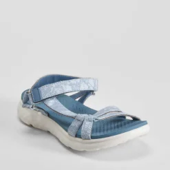 Sandalia deportiva walking brillos azul Mujer Sandalias Deportivas