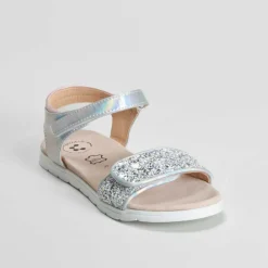 Discount Sandalia doble velcro plata COMFEET Sandalias
