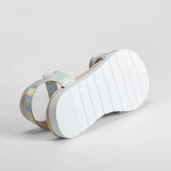 Discount Sandalia doble velcro plata COMFEET Sandalias