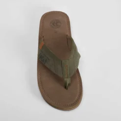 Clearance Sandalia esclava kaki Hombre Sandalias