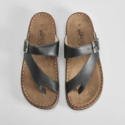 Online Sandalia esclava piel WALK & FLY Mujer Sandalias Confort|Sandalias Planas