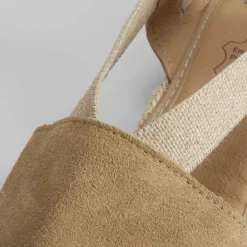 New Sandalia esparto piel elástico dorado Mujer Espartos|Sandalias Confort