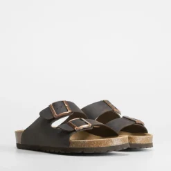 Outlet Sandalia hebillas piel Hombre Sandalias