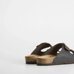 Outlet Sandalia hebillas piel Hombre Sandalias