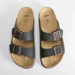 Outlet Sandalia hebillas piel Hombre Sandalias