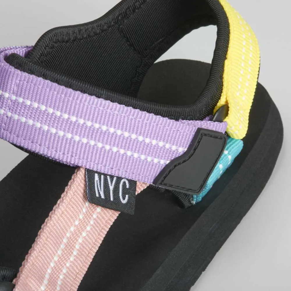 Clearance Sandalia multicolor sport de Mujer Sandalias Planas