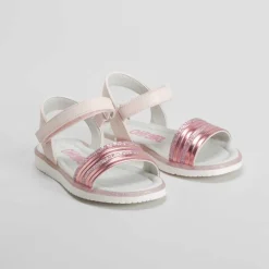 Sandalia multitiras metálico rosa OH GIRL Sandalias