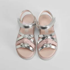 Online Sandalia nudos infantil de plata OH GIRL Sandalias