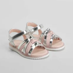Online Sandalia nudos infantil de plata OH GIRL Sandalias