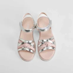 Hot Sandalia nudos juvenil de plata OH GIRL Sandalias