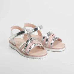 Hot Sandalia nudos juvenil de plata OH GIRL Sandalias