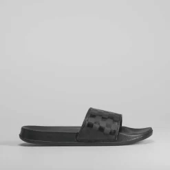 New Sandalia pala negra a cuadros DRIVE Hombre Chanclas Piscina