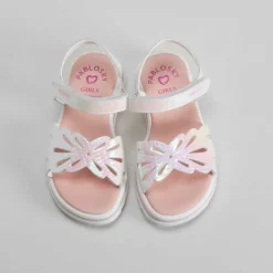 Sale Sandalia perlada piel blanca Sandalias