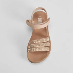 Sandalia plana brillo rosa OH GIRL Sandalias