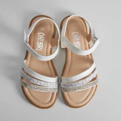Sandalia plana brillos trenzada OH GIRL Sandalias