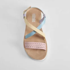 Discount Sandalia plana de tiras multicolor OH GIRL Sandalias