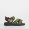 Online Sandalia plana infantil verde Sandalias