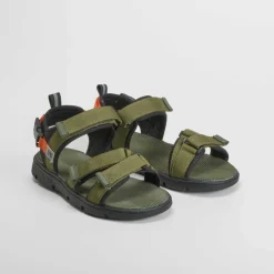 New Sandalia plana juvenil verde Sandalias