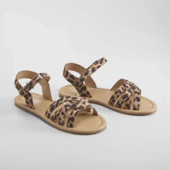 Hot Sandalia plana leopardo OH GIRL Sandalias