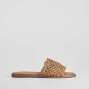 Sale Sandalia plana plana trenzada beige PICCOLA PIU Mujer Sandalias Planas