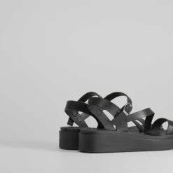 New Sandalia plataforma tira diagonal Mujer Sandalias Plataforma