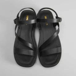 New Sandalia plataforma tira diagonal Mujer Sandalias Plataforma