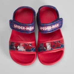 Discount Sandalia playa velcro rojo azul Chanclas