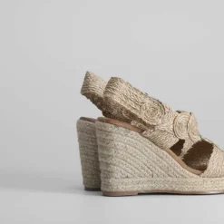 Best Sandalia rafia yute cuña PICCOLA PIU Mujer Espartos