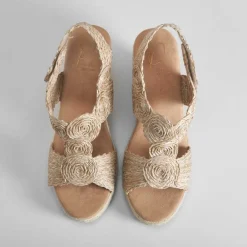 Best Sandalia rafia yute cuña PICCOLA PIU Mujer Espartos