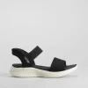 Hot Sandalia slip in Go Walk Flex negra Mujer Sandalias Deportivas|Sandalias Confort