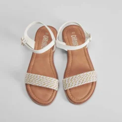 Sale Sandalia strass blanca OH GIRL Sandalias