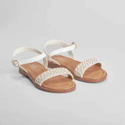 Sale Sandalia strass blanca OH GIRL Sandalias