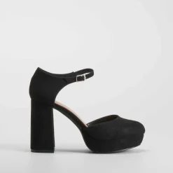 Online Sandalia tacón plataforma negro PICCOLA PIU Mujer Zapatos Tacón