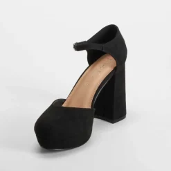 Online Sandalia tacón plataforma negro PICCOLA PIU Mujer Zapatos Tacón