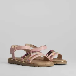 Clearance Sandalia tiras iridiscentes OH GIRL Sandalias
