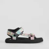 Sandalia velcro tie dye multicolor Mujer Sandalias Planas