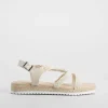 Outlet Sandalia yute crochet beige OH GIRL Sandalias