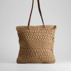 Outlet Shopping rafia natural Bolsos Y Carteras