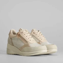 Hot Sneaker con cuña y brillos PICCOLA PIU Mujer Sneakers