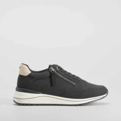 Sale Sneaker cremallera negro Mujer Sneakers