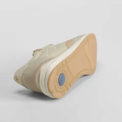 Outlet Sneaker cremallera Shock Absorber beige Mujer Sneakers