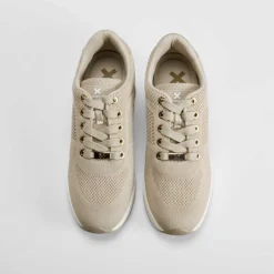 Outlet Sneaker cuña beige Mujer Sneakers
