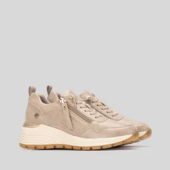 Clearance Sneaker cuña beige Mujer Sneakers
