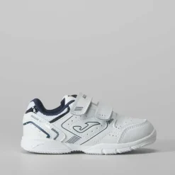 Clearance Tenis básico School blanca y azul Zapatillas Deportivas