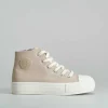 Outlet Zapatilla alta cordones beige OH GIRL Zapatillas Altas