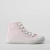 Discount Zapatilla alta de lona margaritas rosa OH GIRL Zapatillas Lona