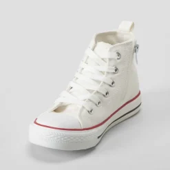 New Zapatilla alta lona blanca OH GIRL Zapatillas Lona