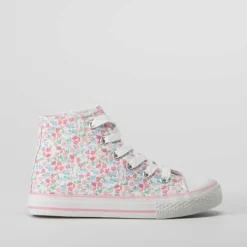 Sale Zapatilla alta lona flores multicolor OH GIRL Zapatillas Lona