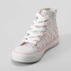 Sale Zapatilla alta lona flores multicolor OH GIRL Zapatillas Lona